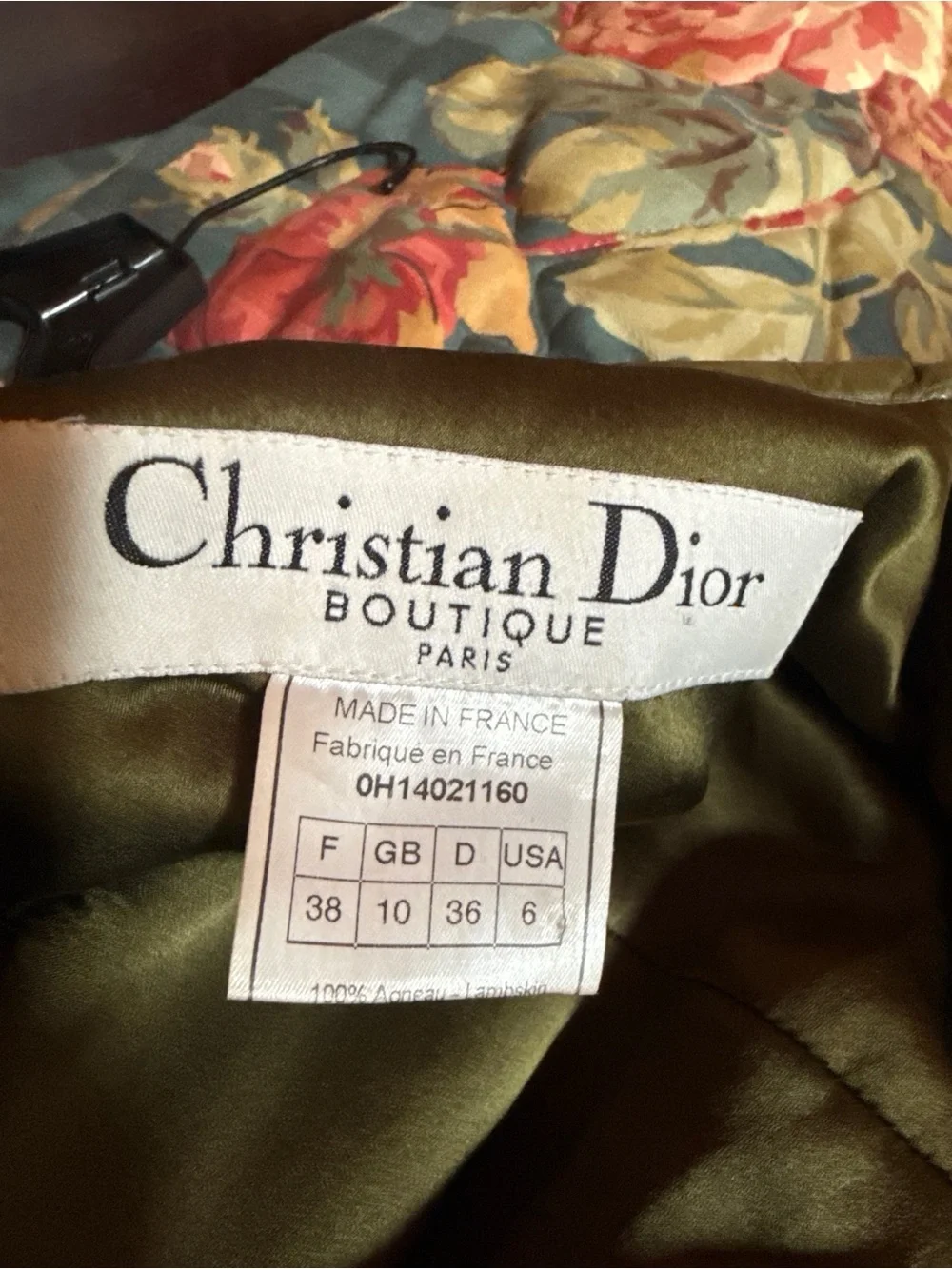 Dior John Galliano 2000 Olive Croc-Embossed Leather Jacket and High-Waist Pants